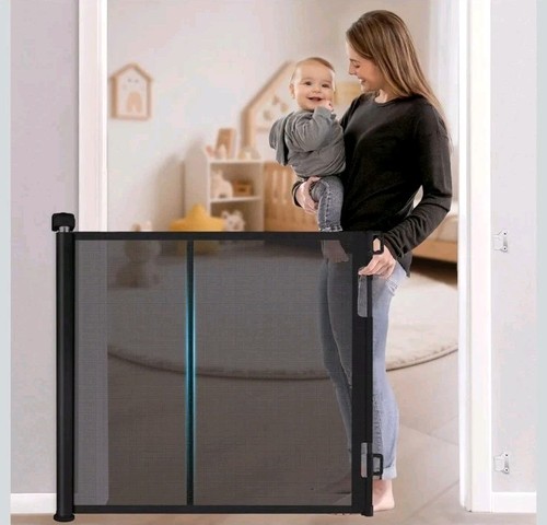 Retractable baby gate - retractable, 140cm