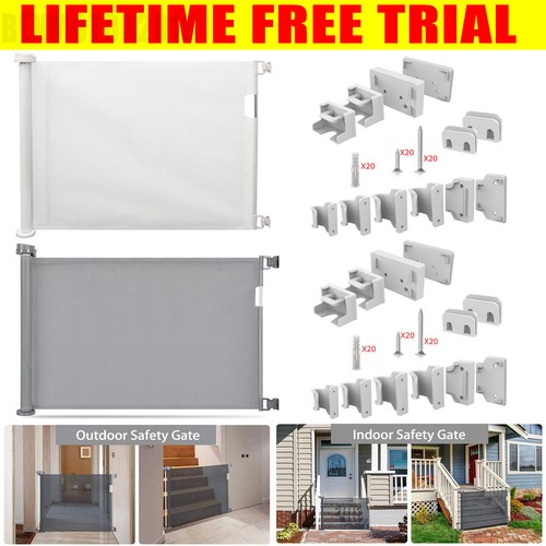 Retractable stair gate safety - stair,