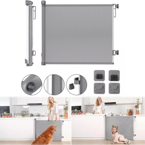 Retractable pet dog gate - pet,