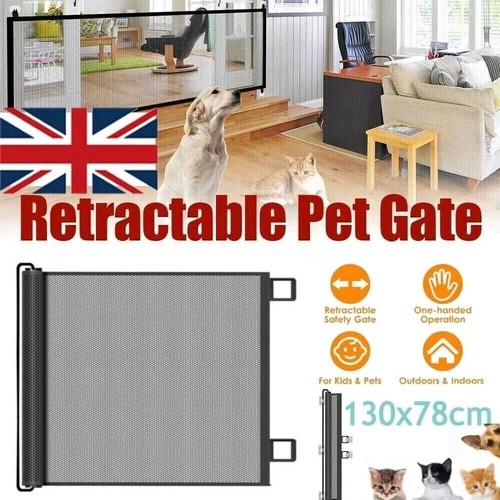 Retractable pet gate - retractable, safety