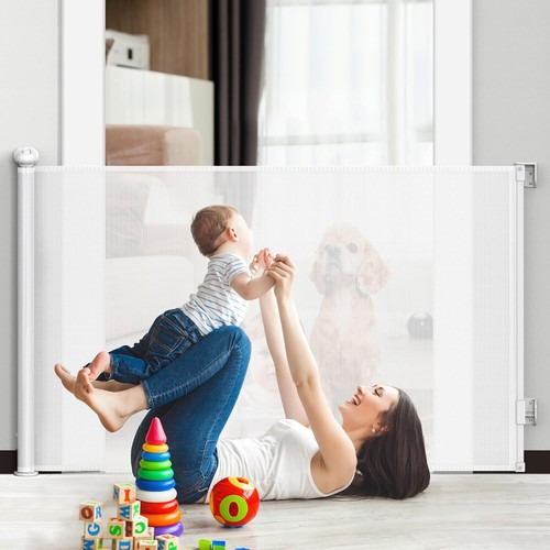 Retractable baby gate 140cm - retractable,