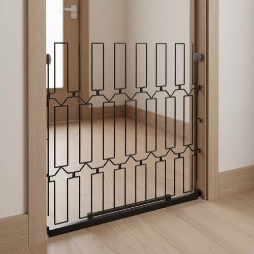 Metal retractable pet gate - retractable,